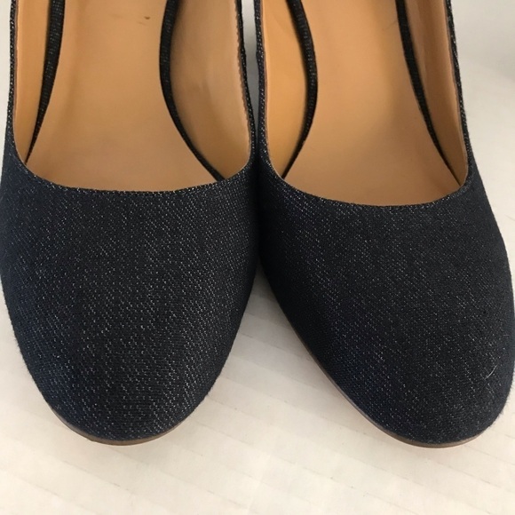 NWT - Franco Sarto Optimum Blue Denim Slip On Pump - Picture 4 of 10